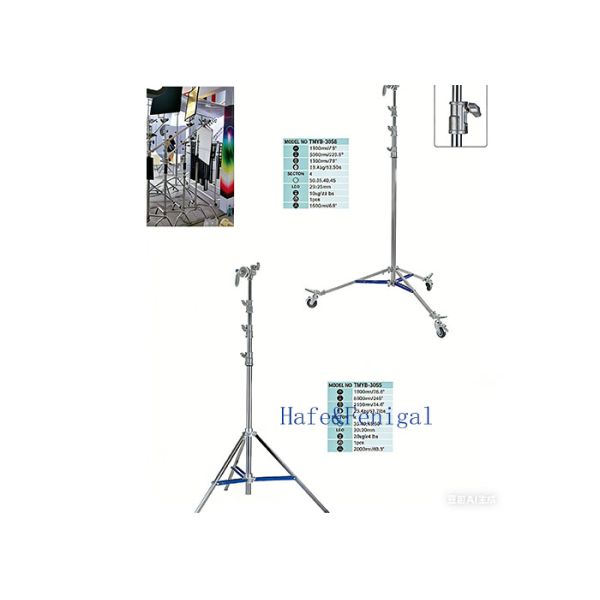 TMYB Series High-Stability Clamp-Lock Light Stand for Studio and Event Applications