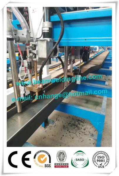 Semi Trailer H Beam Welding Line , Trailer Beam Horizontal Welding Machine