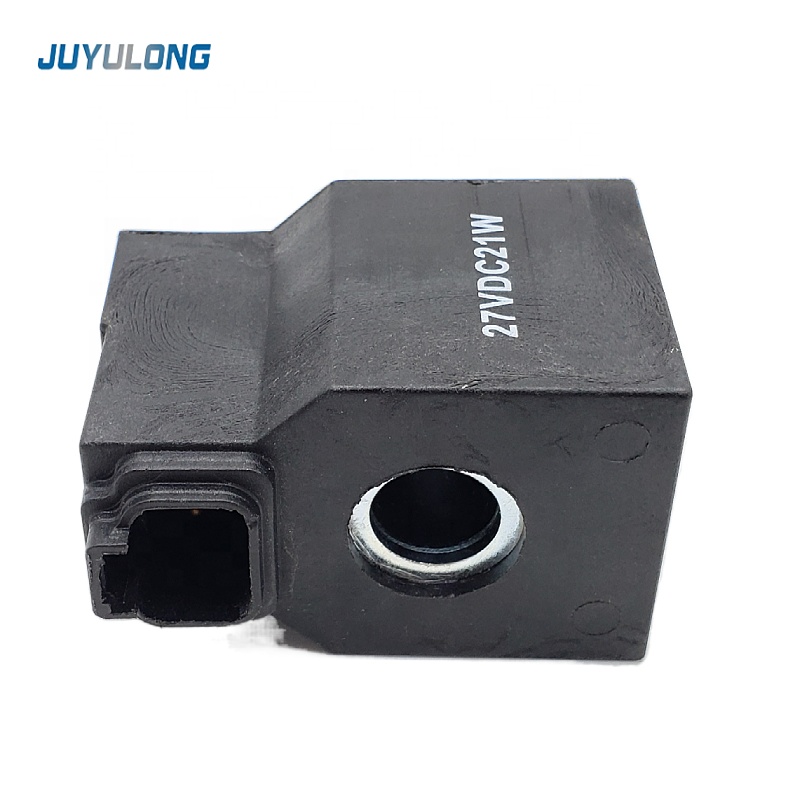 JUYULONG Solenoid Valve Coil for Hyundai R215 R220 Excavator Accessories Construction Machinery Parts