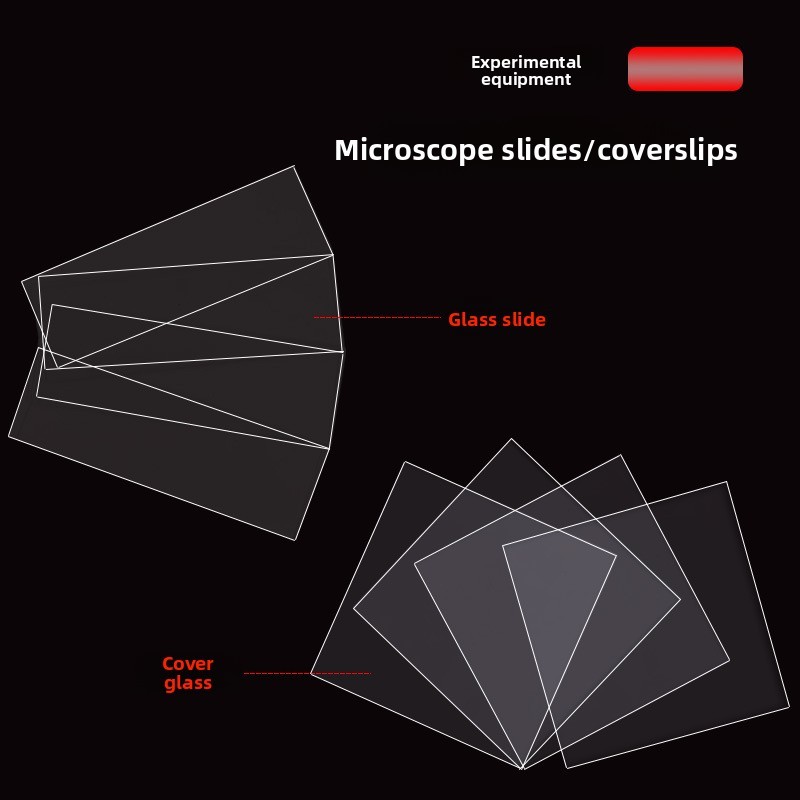 Slides 7101 7105 Coverslips Microscope Glass Slides Polished Frosted Surfaces Non-Chemically