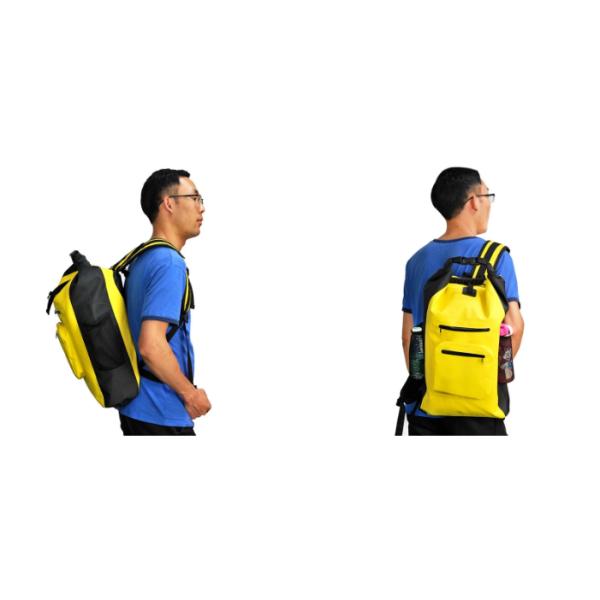 Personalized 600D Polyester Backing PVC Waterproof Hiking Backpack Multi Sizes Optional