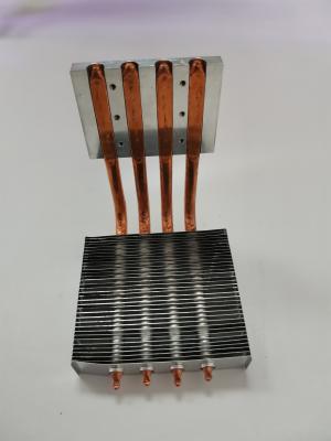 Square Angle Zipper Fin Heat Sink , Industrial LF Metal Heat Sink