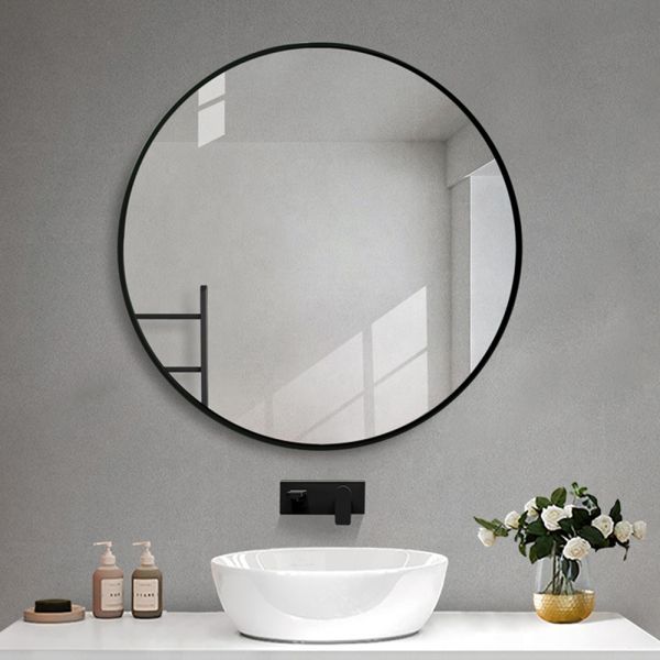 Aluminum Alloy Framed Wall Mirror Explosion Proof Bath Shower Mirror Without Light