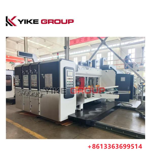 Yk-1228 Lead Edge Feeder Printer Slotter Die Cutter Machine For Corrugated Carton