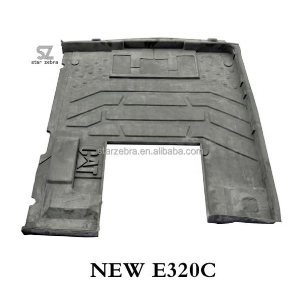 Black Rubber Excavator Cab Foot Mat E200B E320 E320B E320C E320D Cabin Floor Mat Gasket for Long Lasting Performance