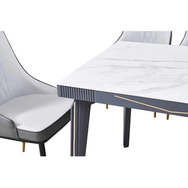 Fashion Rock Board Family Dining Table Luxury Modern