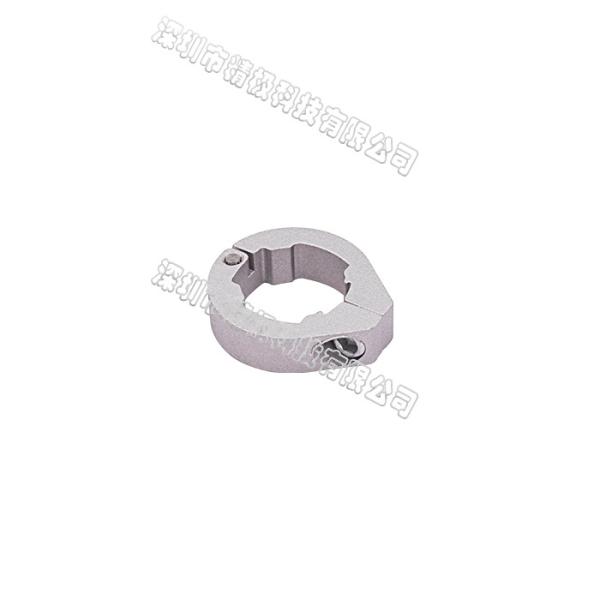 Round Fixed Aluminum Pipe Joint Silvery White Connecting Pipes For Workbench / Rack