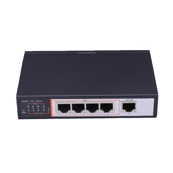 Fast Unmanaged Network Poe Switch 5 Port Gigabit Automatic Recognition