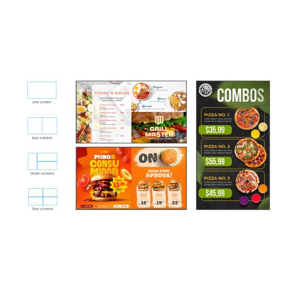 LCD Digital Signage Screen Smart Wall Mount Display for Building