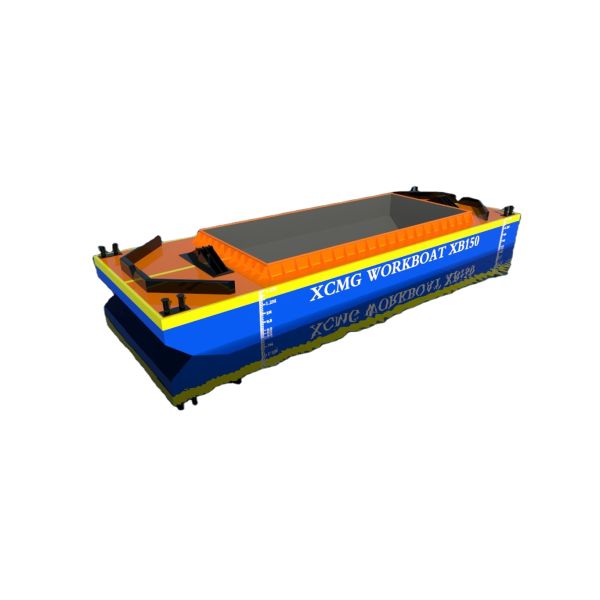 Self Propelled Sand Transport Barge with 220 ton Loading Capacity 2300mm Full Draft and 360KW Power