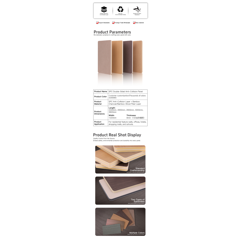 PET MARBLE PANEL BAMBOO WOOD Fibre FOR INTERIOR WALL PANEL