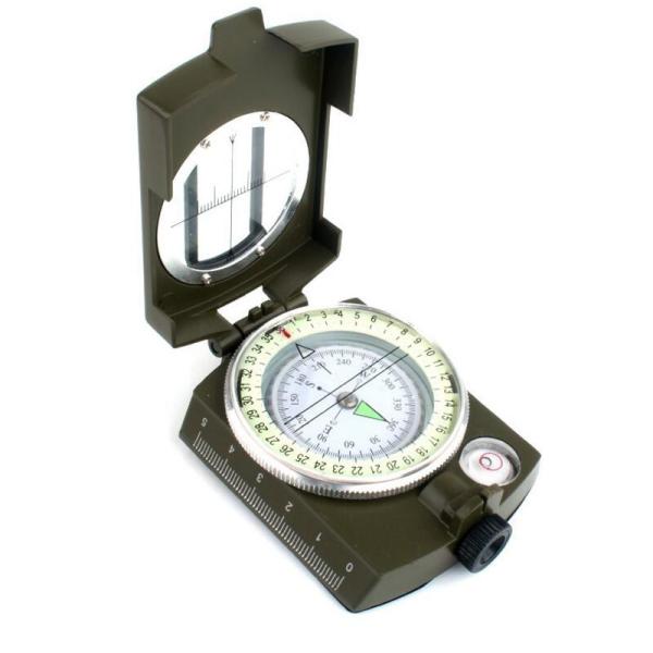 Multifunctional Waterproof Metal Sighting Navigation Compass for Survival and Tactical