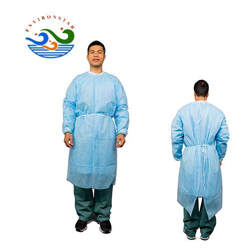Factory direct price waterproof PP PP+PE SMS isolation medical surgeon gown