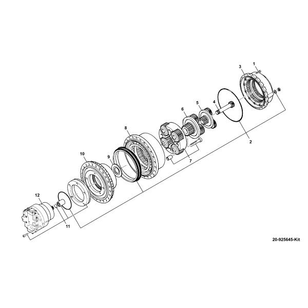 HD1430 JCB330 JS330 Hydraulic Final Drive 619-89300001 JSA0073 333/K1153 JCB330