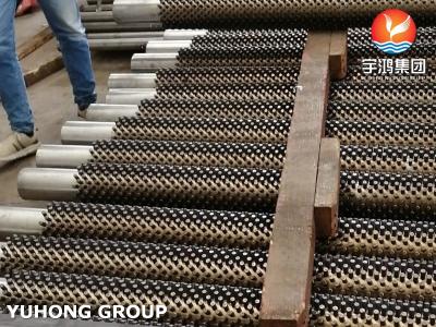 TP304H SS Low Fin Tube Cooling Systems ASME SA312 11Cr Customized