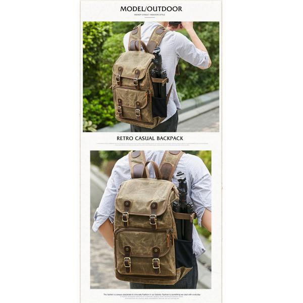 Eco-friendly Customized Logo Camera Bag Backpack for DSLR and Laptop in Customized Color