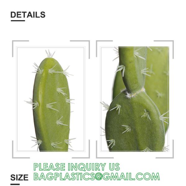 Pear Cactus Artificial Cactus Fake Big Cacti Pick Tall Faux Bunny Ear Plants for Home Garden Office Store Decor