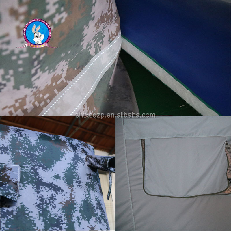 Camouflage Tent Inflatable Waterproof Medical Tent Shelter Decontamination First Aid Tent House