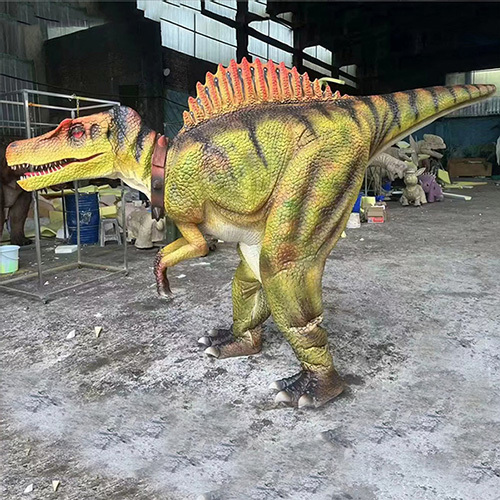 Amusement Stage Adult Walking Dinosaur Costume Robotic Prop Performance