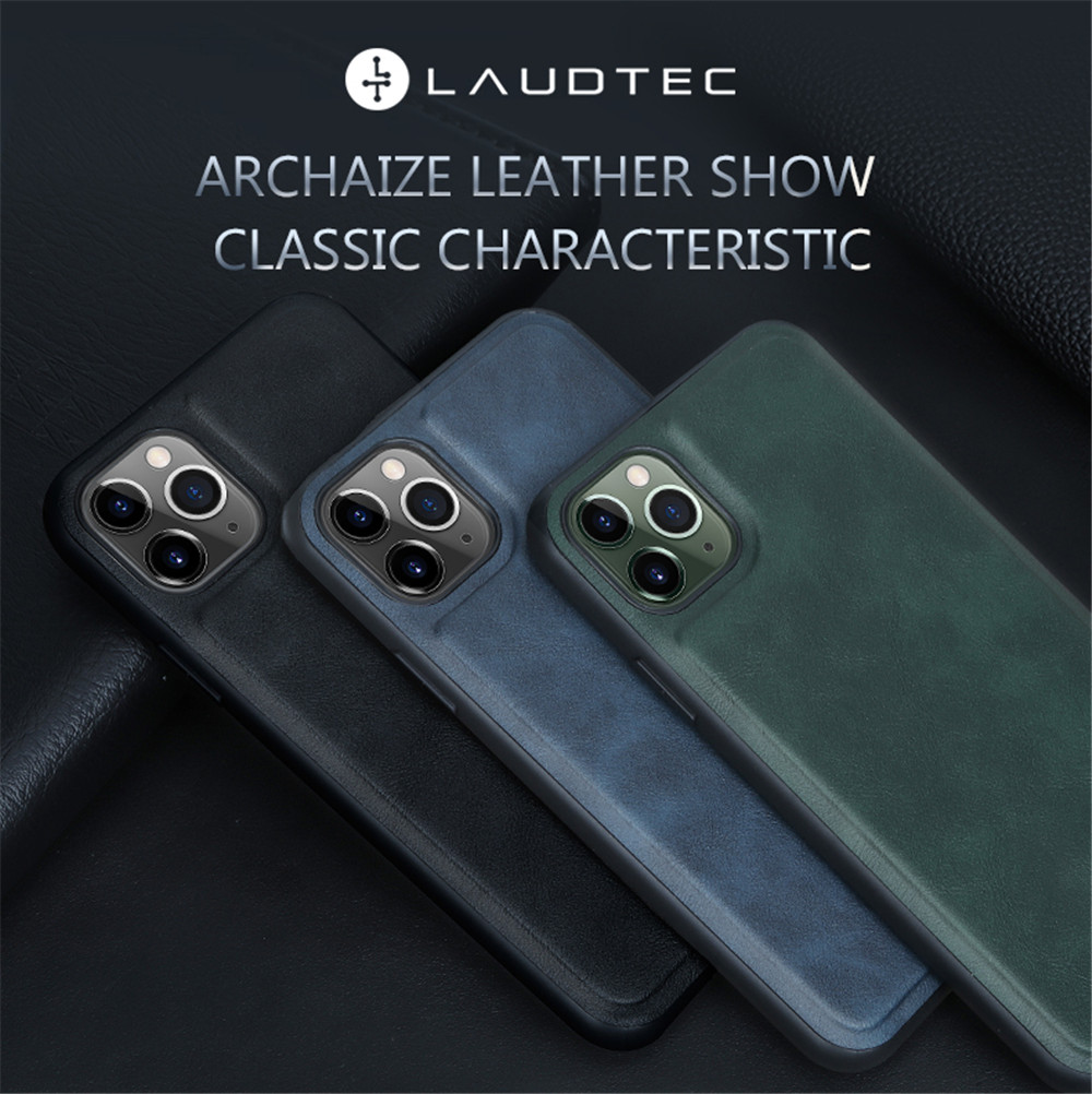For Laudtec Custom Logo PU Leather Protective Mobile Phone Case for iPhone 12 13 14 Customizable Back Cover