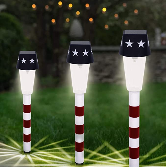 Warm White 1.2volts 12.87'' Waterproof LED Solar Garden Lights