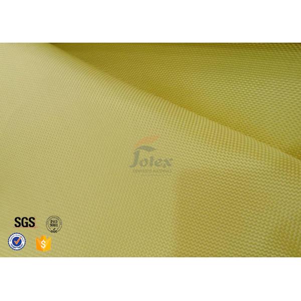 Plain / Twill Weave Aluminized Kevlar Fabric 1000D Yellow Chemical Resistance