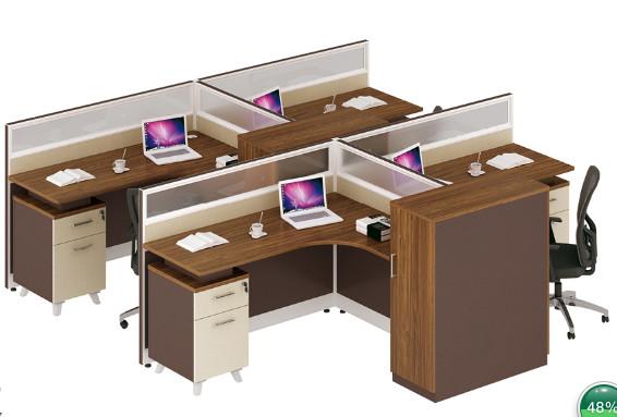 modern 4 seater melamine office panel workstation table furniture