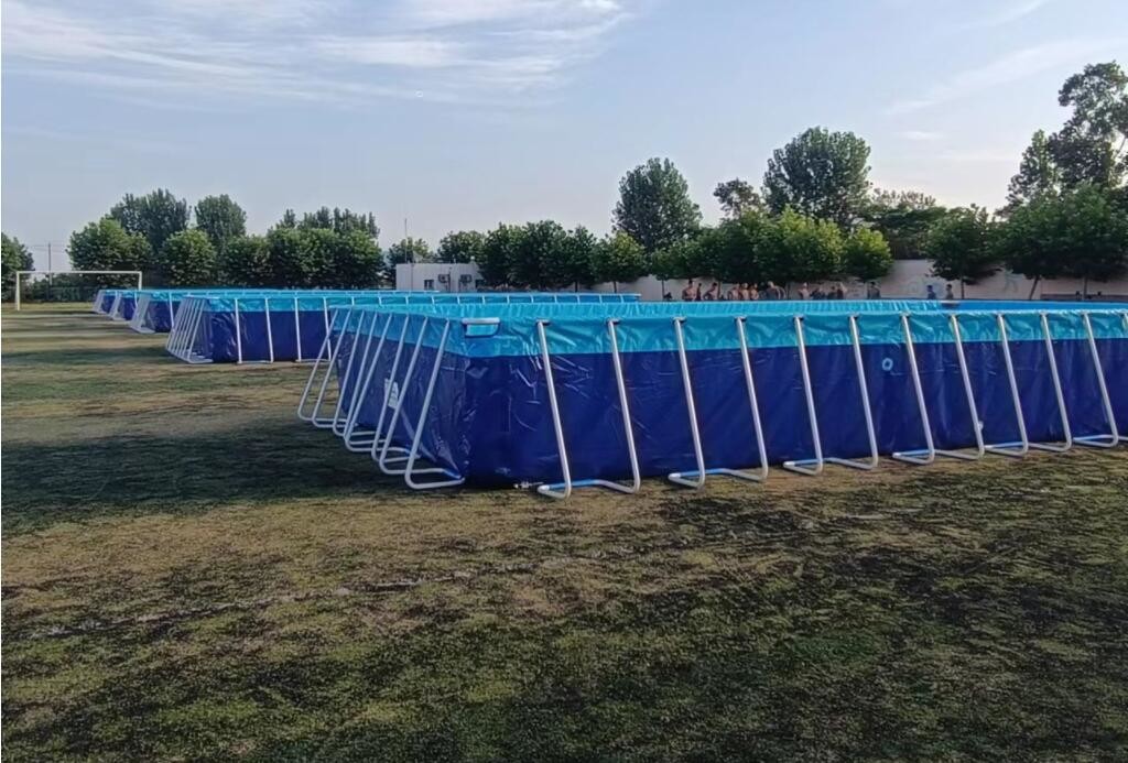25Mx5M Внешний ПВХ Плантон бассейн Металлическая рама