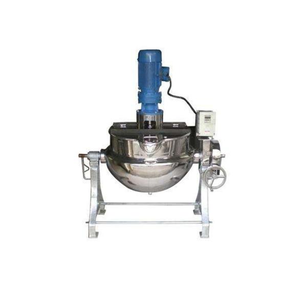 Stainless Steel Electric Steam Jacketed Kettle , Electric Tilting Kettle For Food Industry