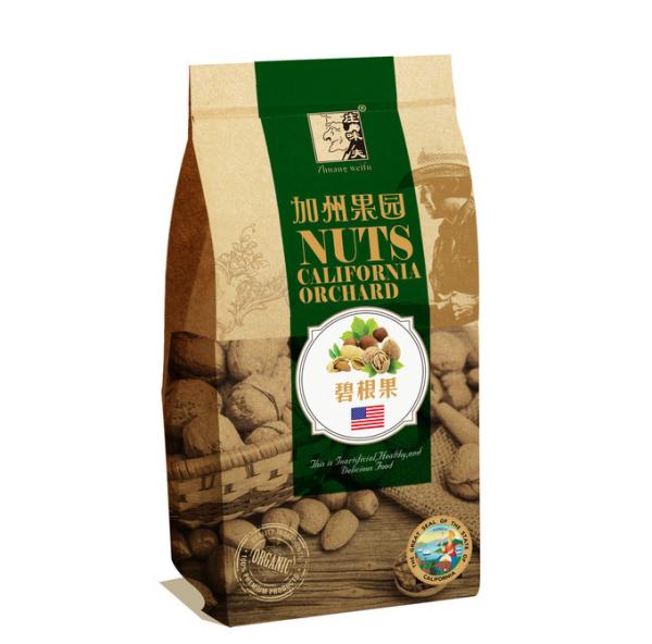 Brown Customized Paper Bags , 150 Gram Snack Kraft Paper Lolly Bags
