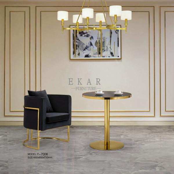 Metal Base Fashion Design Fabric Living Room Leisure Chair