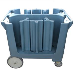 20 Dishes Adjustable Dish Caddy Cart Blue Plastic Kitchen Dish Soap Caddy Oem