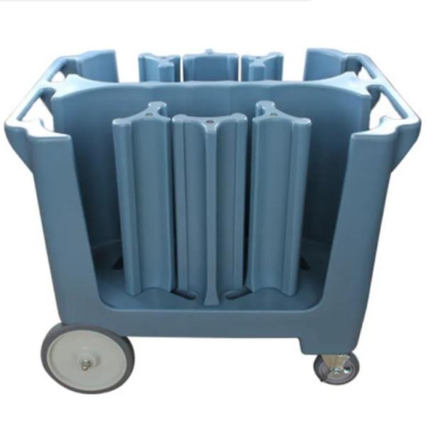 20 Dishes Adjustable Dish Caddy Cart Blue Plastic Kitchen Dish Soap Caddy Oem