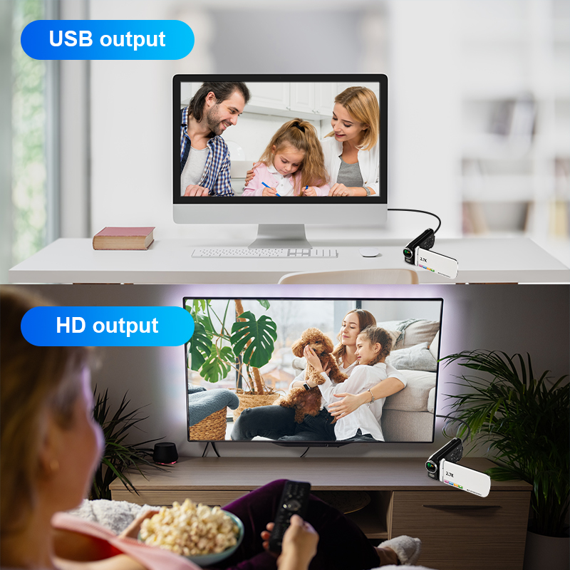 Retro 5K Video Digital Camera With Optical Zoom Anti Shake 3 Inch Flip Screen Vlog CMOS Camera Support External Lens for Vlog