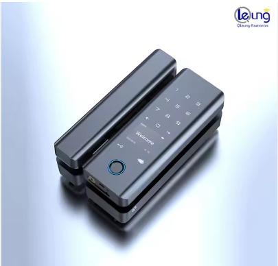 Qleung G9S Tuya APP パスワードコード カードキー 指紋 スマートホーム ドアロック ガラスドア