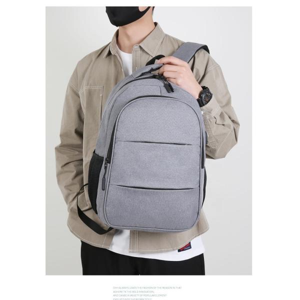 Puerto de carga USB Mochila de trabajo de negocios Mochila de escuela de adolescentes Logotipo del cliente