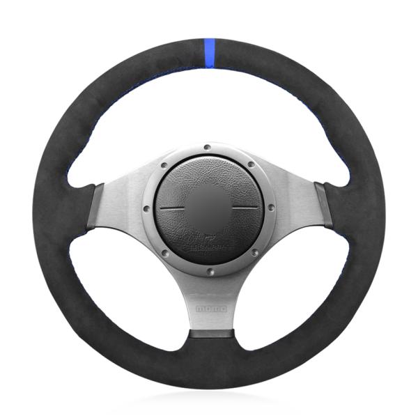 MEWANT For Mitsubishi Lancer Evolution EVO IX 9 VIII 8 VII 7 Steering Wheel Cover Sewing By Yourself Steering Wheel Logo Custom