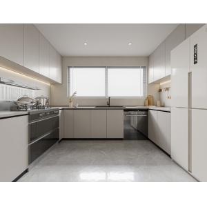 Modern Modular Kitchen Cabinet Set  Melamine Board Eco-Friendly Multifunctional