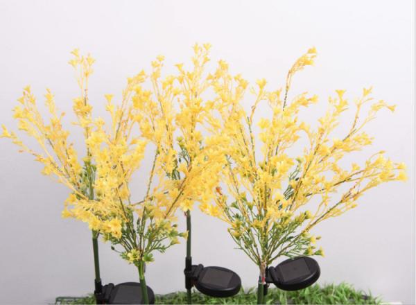 Solar Artificial rape Flower Lights Ground Decoration Lawn Lamp