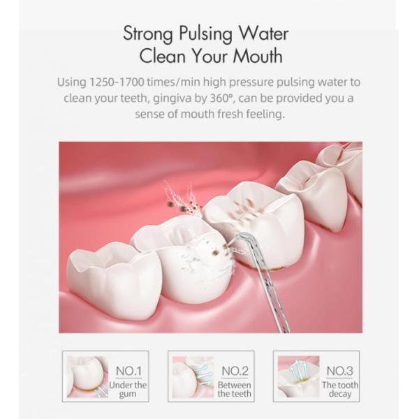 IPX7 Portable Oral Irrigator Dental 600ml Tank Water Flosser Electric Oral Hygiene Care