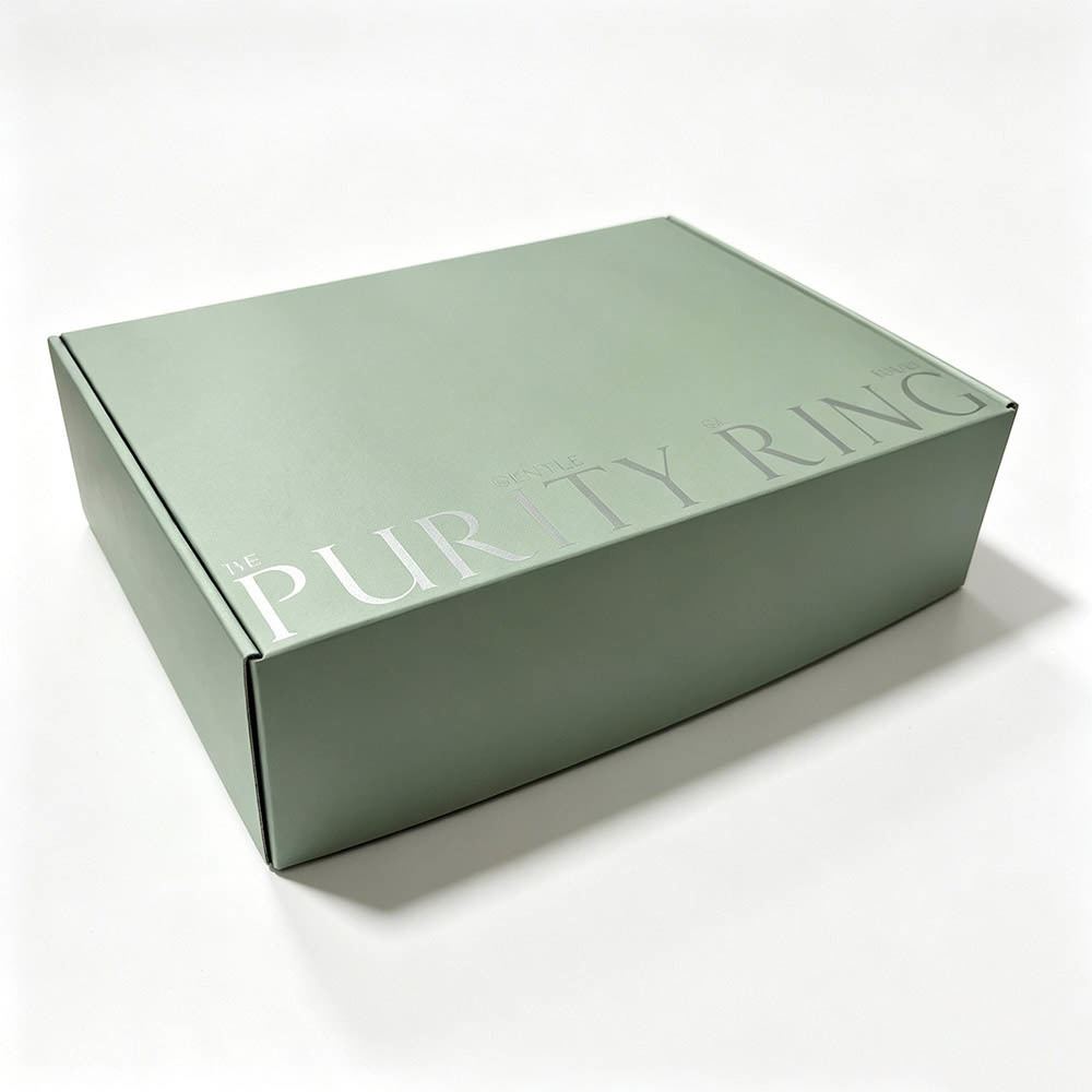 Corrugated Mailer Gift Boxes Silver Foil Stamping for Apparel Retail Packaging