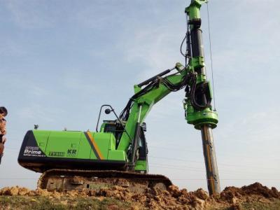 50 KN.M Max Torque KR50A Micro Rotary Hydraulic Piling Rig for 24m Bored Hole Pile Equipment