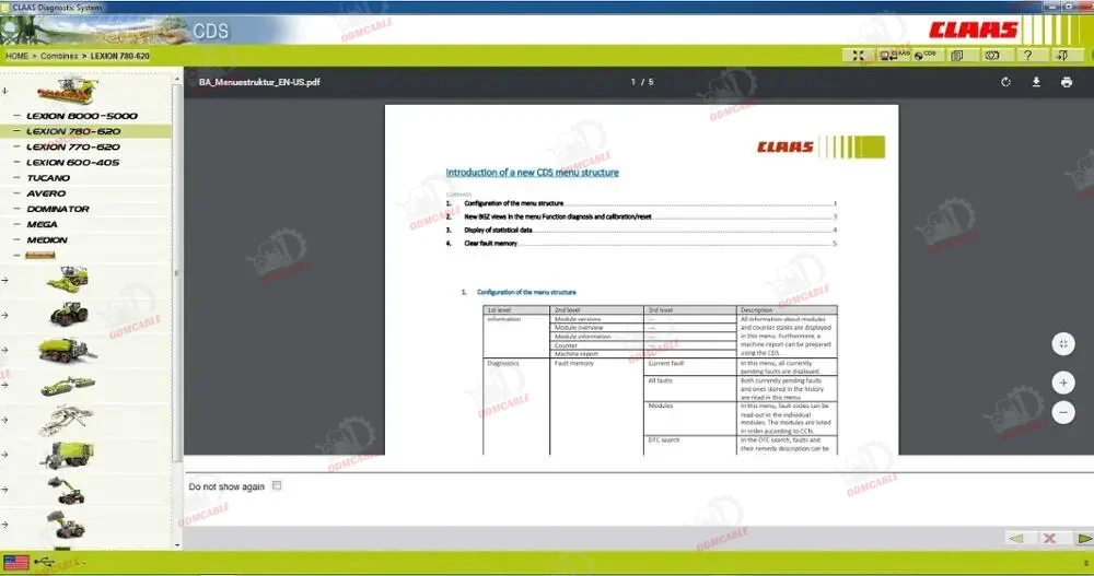 Новый для CLAAS CANBUS MetaDiag Интерфейс Сельское хозяйство Строительный грузовик Трактор Для КЛАСС Диагностический инструмент+Таблет F110