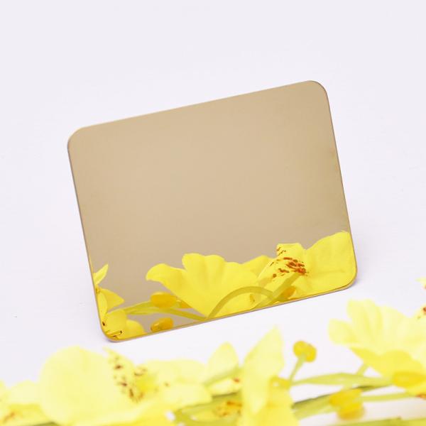 Decorative 8K Mirror Color Stainless Steel Sheet PVD Coating Customized