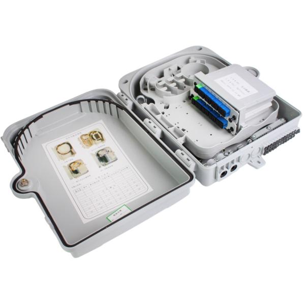 24 Cores ODF Optical Fiber Termination Box / Distribution Box Rubber Strip