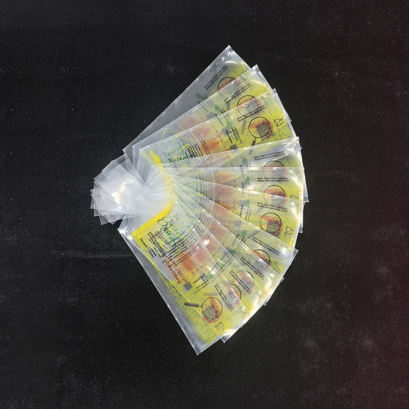 School Lunch Portion Soft Tofu Tube Pouch 135g-210g Transparent Food Grade