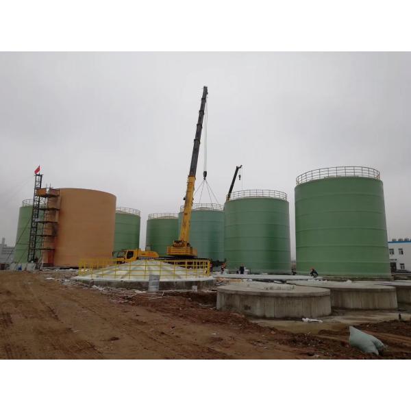 Танк канализационного резервуара 3040mm*2690mm замотки GRP FRP стеклоткани химический смешивая