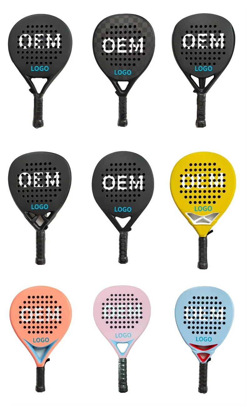 OEM Custom 3K Carbon Fiber Padel Racket with Superior Spin Power and Custom Logo Printing