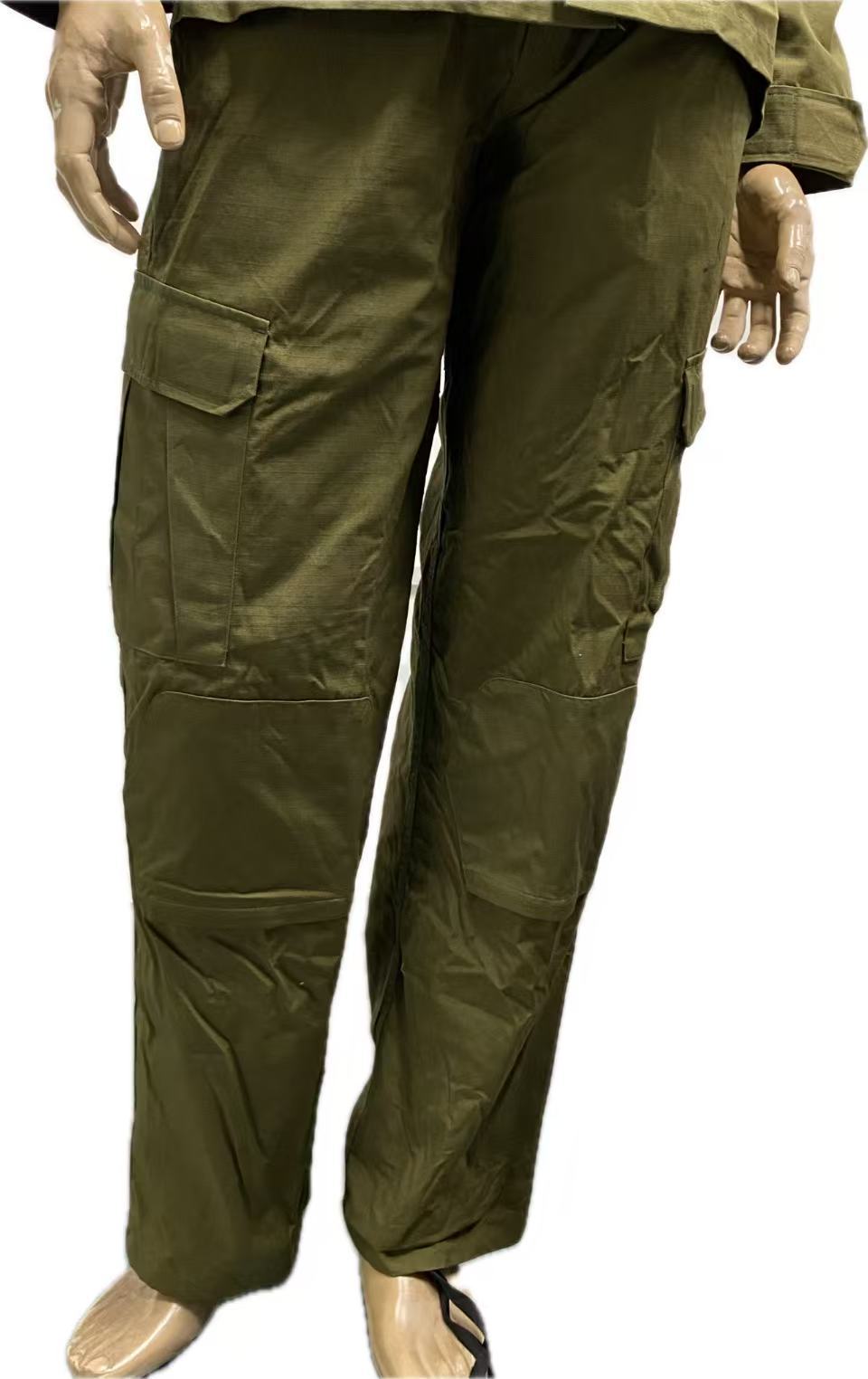 Durable Ripstop Olive Green Tactical Suit Men's Combat Uniform Set with Multi Pockets
