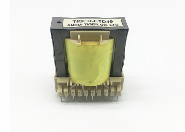 ETD49 High Frequency Transformer Pins 9+10 Phenolic Bobbin For Power Amplifiers